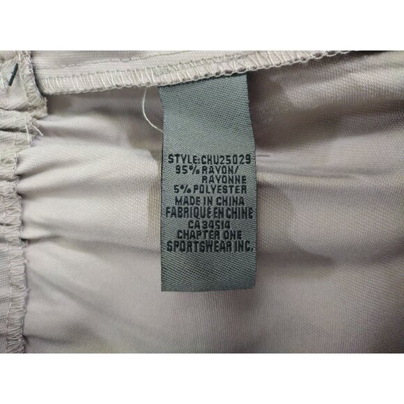 Womens Taupe Wide-Leg Pull-On Pants M/M By One With Elastic Waist, NWT. - Picture 4 of 7